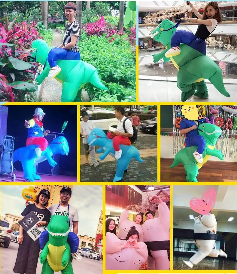 

Bar cosplay Stage Show School Party santa inflatable clothes costume Halloween western inflatable ghosts Mascot Costume Onesie