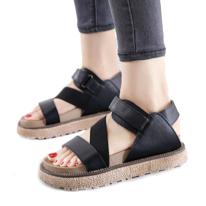 NEW Arrivals Summer Women's Sandals Big Size 41 42 43 Ladies Platform Shoes Casual Flat Heel Women White | Обувь