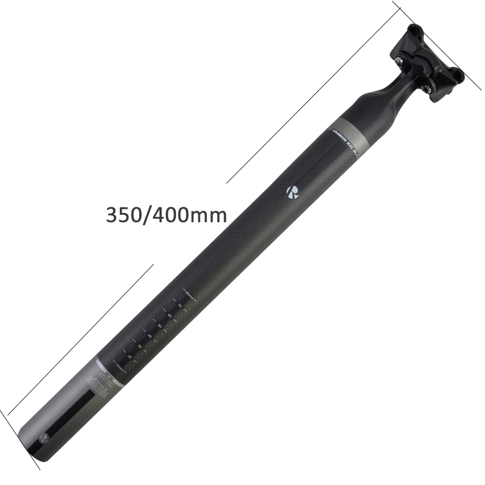 RXL SL велосипедный MTB 3k карбоновый Подседельный штырь 350/400 мм Сверхлегкий матовый