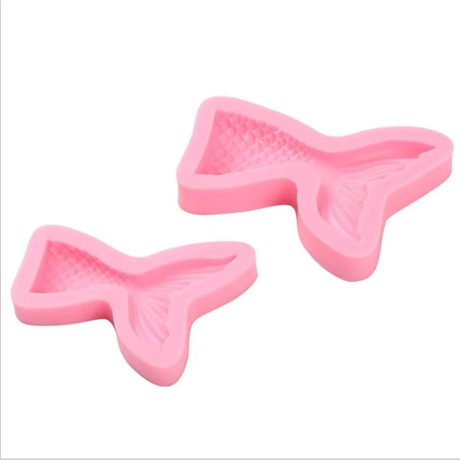 Новинка 2018 Крещение силиконовая форма в виде хвоста русалки помадки кекса