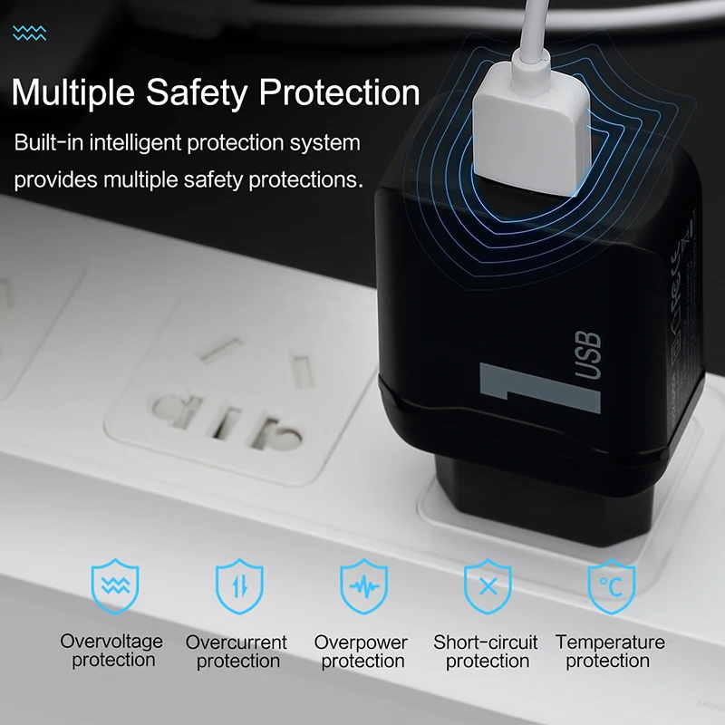 ROCK 18 Вт QC3.0 быстрое USB зарядное устройство FCP Быстрая зарядка 3 0 для мобильных