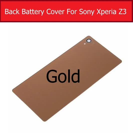 Задняя крышка батарейного отсека стеклянная для Sony Xperia Z3 L55T L55U D6633 D6603 D6653 чехол + 1