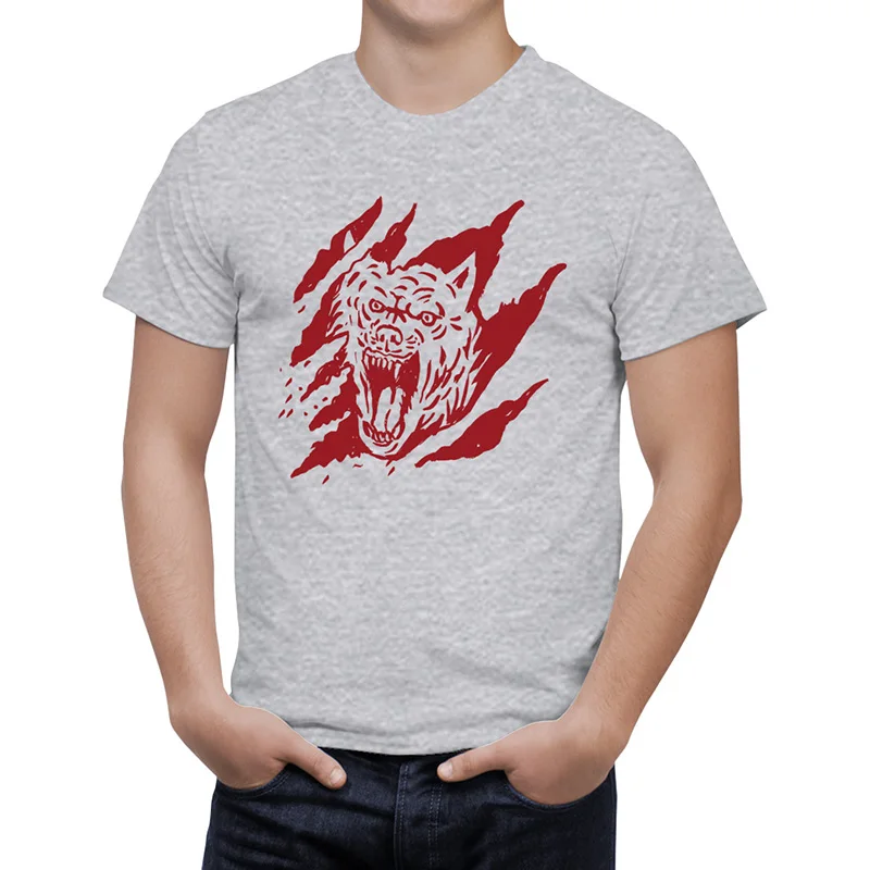 2016 Горячая Распродажа супер модная футболка с изображением волка для