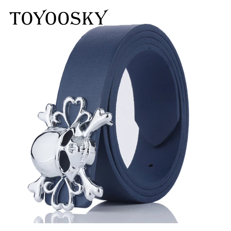 Новинка 2018 мужские ремни из искусственной кожи роскошные в стиле панк с черепами