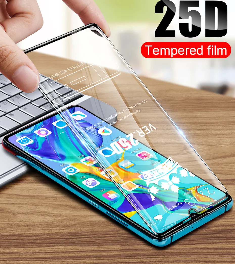Защитное стекло ZNP 25D с закругленными краями для huawei P30 P20 Pro Lite, закаленное защитное стекло для Honor 9 Lite 10