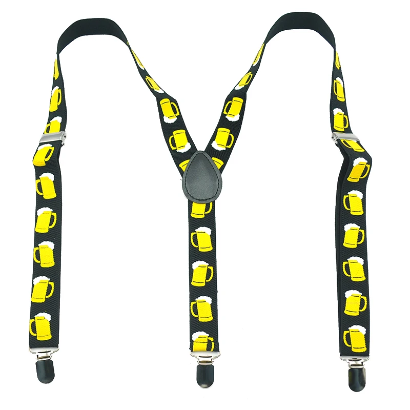 Подтяжки для брюк мужчин и женщин эластичные смешанные подтяжки с зелеными