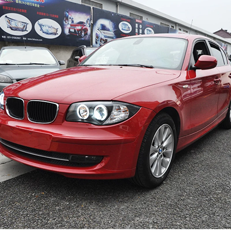 Hlxg из 2 предметов стайлинга автомобилей для BMW E87 светодиодный фар 2004 2011 фара ДРЛ