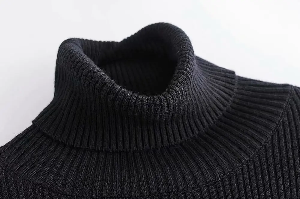women fashion solid color turtleneck basic sweater ladies long sleeve knitted casual slim female autumn chic tops S025 | Женская одежда