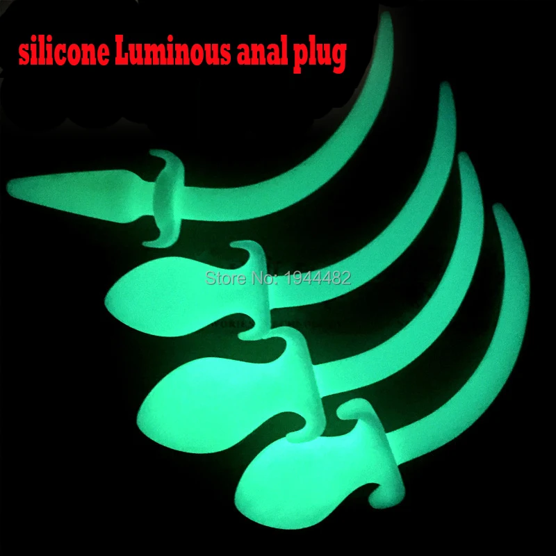 Светящиеся Силиконовые хвосты собаки 6 см ручной работы анальная пробка для