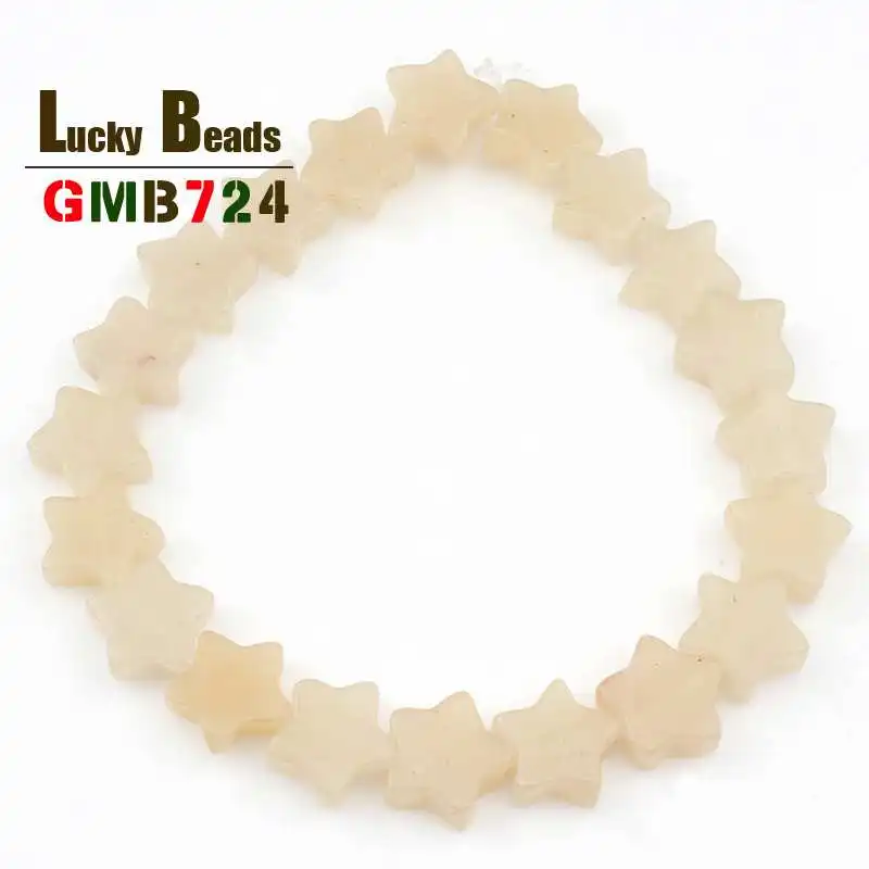12*12mm Five Pointed Star Natural Aventurine/Jades/Quartz/Agates/Tiger Eye Stone Beads For Jewelry Making DIY Bracelet Necklace | Украшения