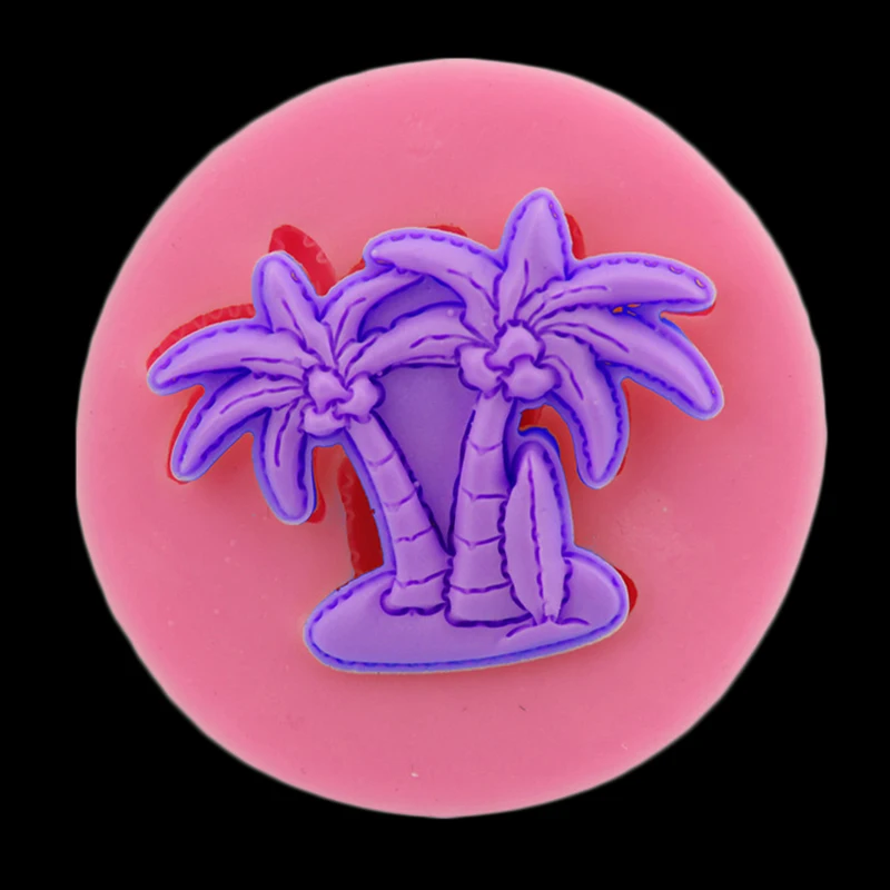 Украшение для торта кремниевая форма в форме кокосового дерева Fangtang Кокосовая