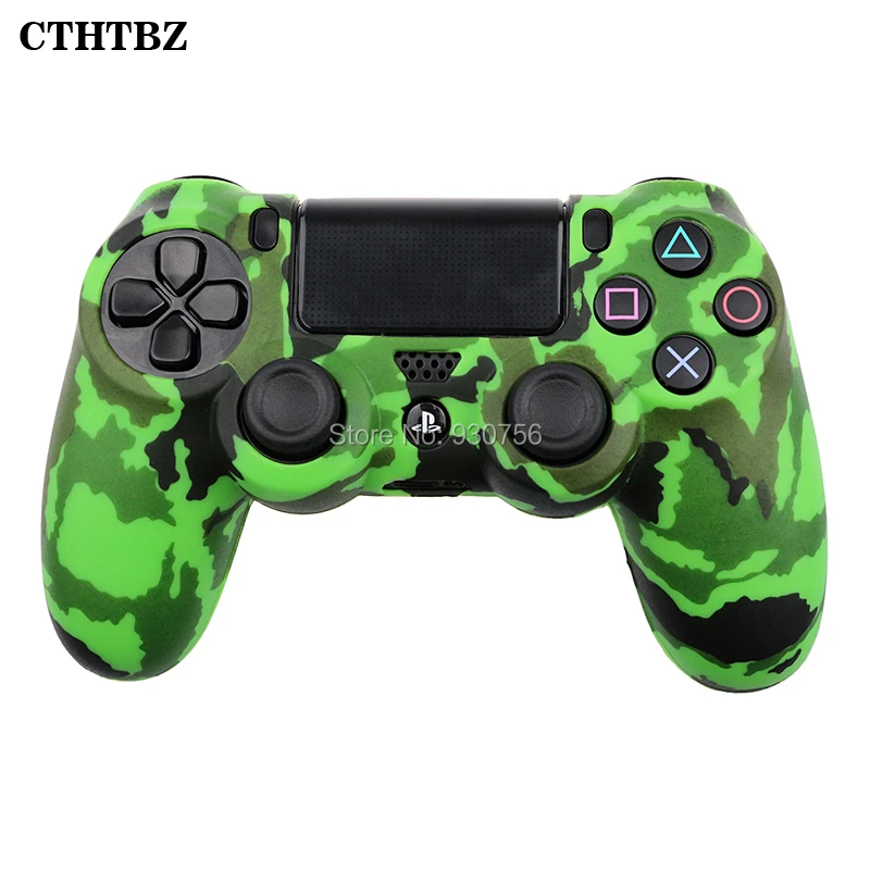 Камуфляжный защитный резиновый силиконовый чехол для PS4 Slim Pro беспроводной