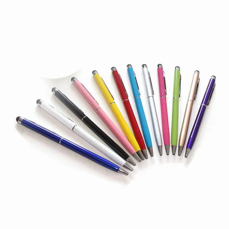 200 шт. Новый Универсальный емкостный стилус для планшета 2 в 1 с шариковой ручкой