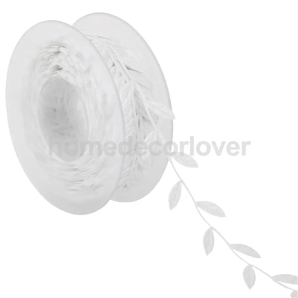 15 м / Рулон Искусственный шелковый ленточный лист - атласные листья виноградных гирлянд шить на кружевной обрезке для ручной работы на.