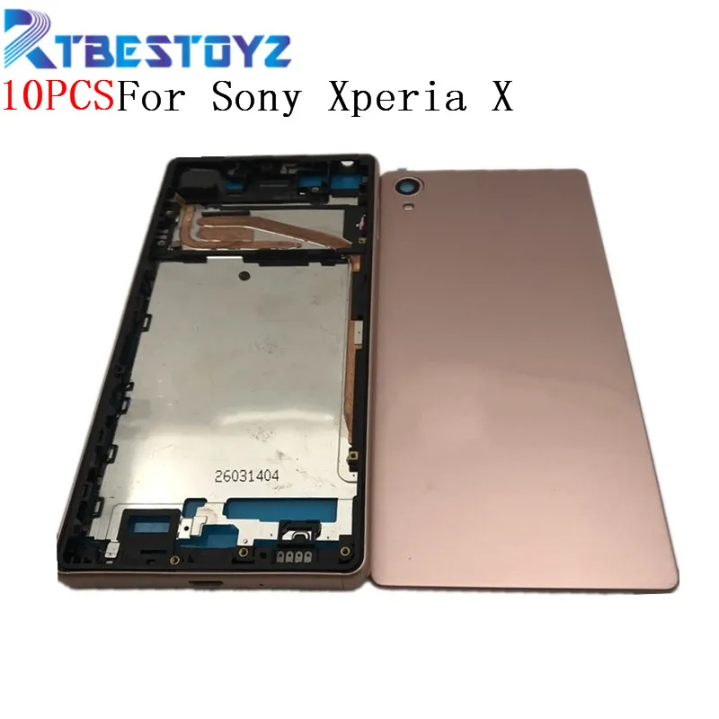 

Original Full Housing LCD panel Middle Frame Case Battery Door Cover Side Button For Sony Xperia X F5121 F5122 Repair Parts