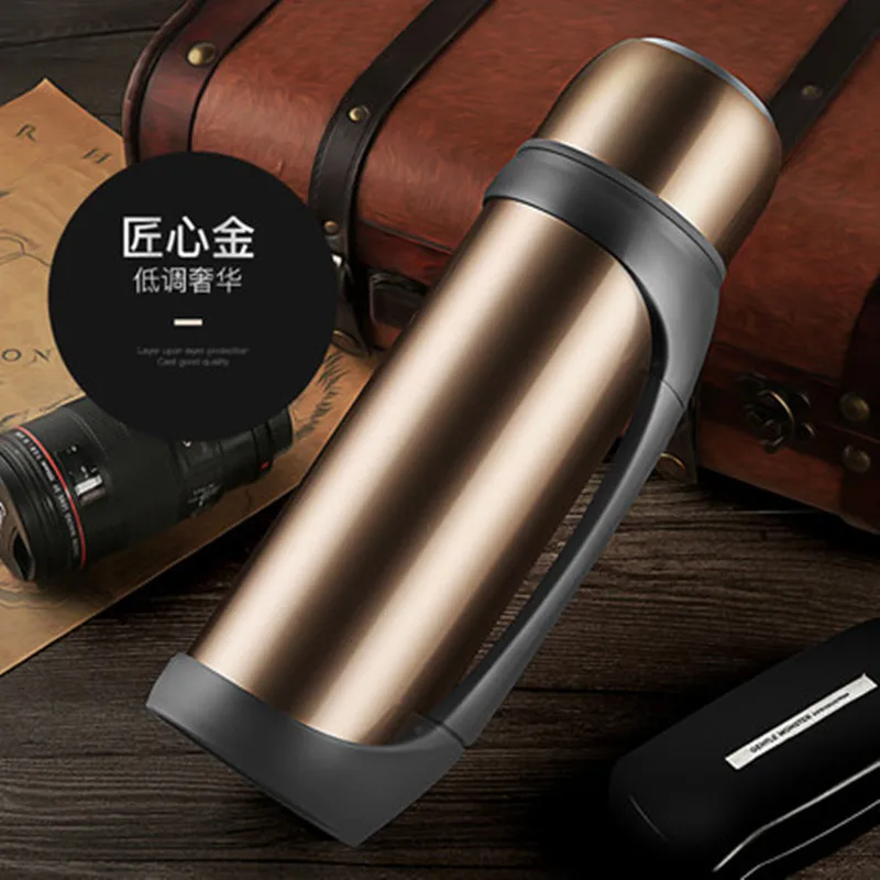 2000 мл 2.2L Нержавеющая сталь изолированный термос Термокружка путешествия Кофе