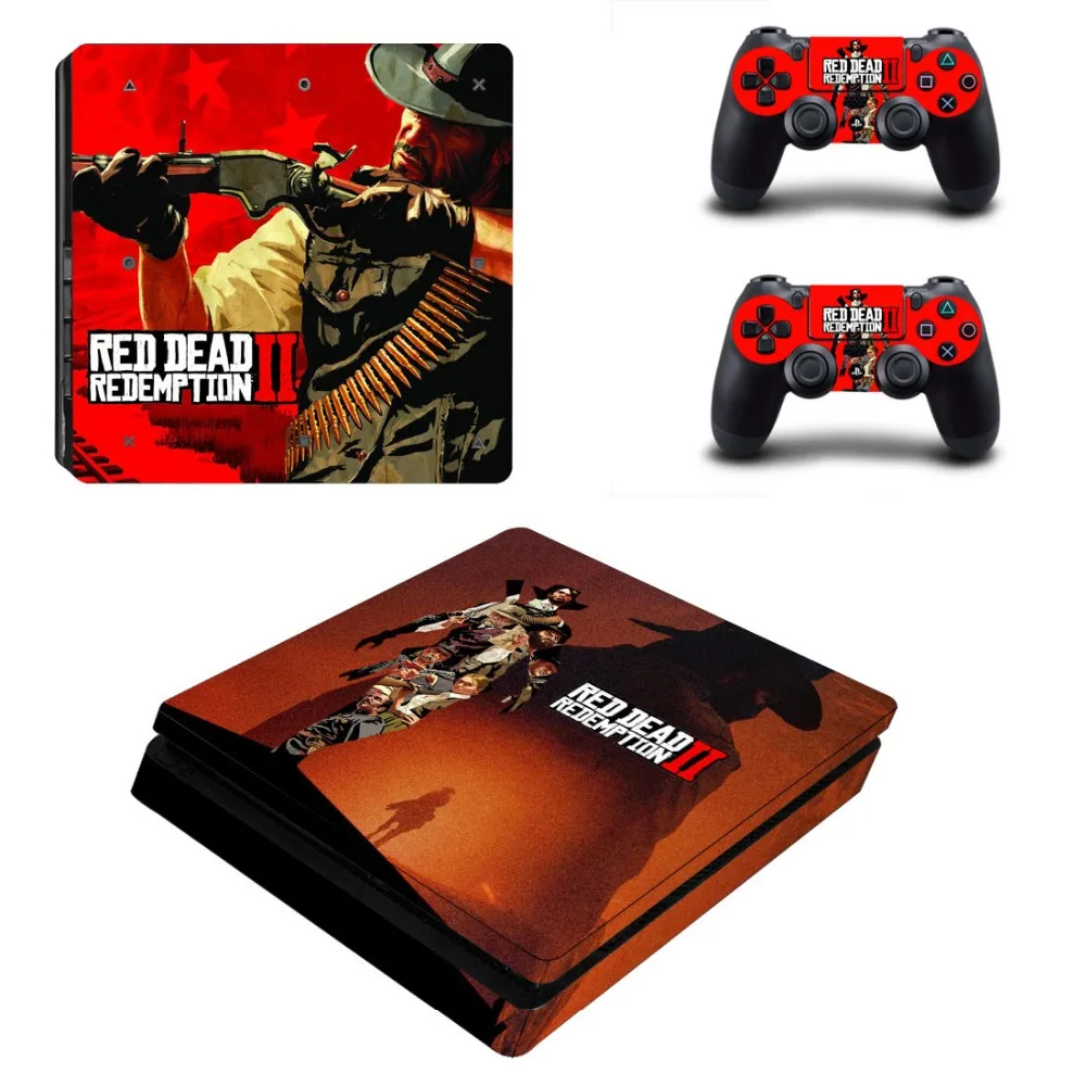 Red Dead Play station 4 SLIM Стикеры кожного покрова для PS4 Slim консоли контроллер виниловые наклейки Новое поступление игры кожи