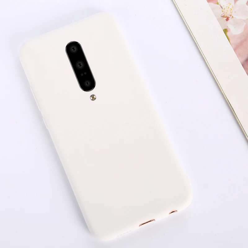 White Силиконовый чехол ярких цветов для Oneplus 7 Pro 5 5t 6 6 t, мягкая задняя крышка из ТПУ для Oneplus 6 t, чехол One Plus 6t 7Pro 5 6 1+ чехол s - Цвет: White