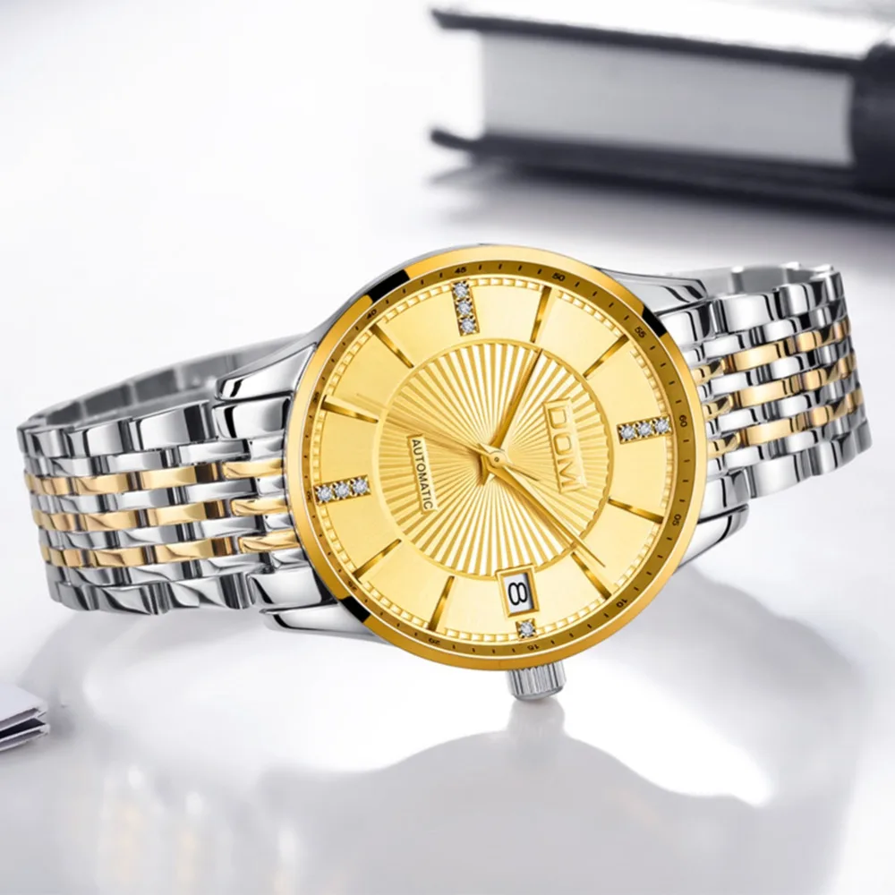 Часы DOM женские механические роскошные брендовые автоматические