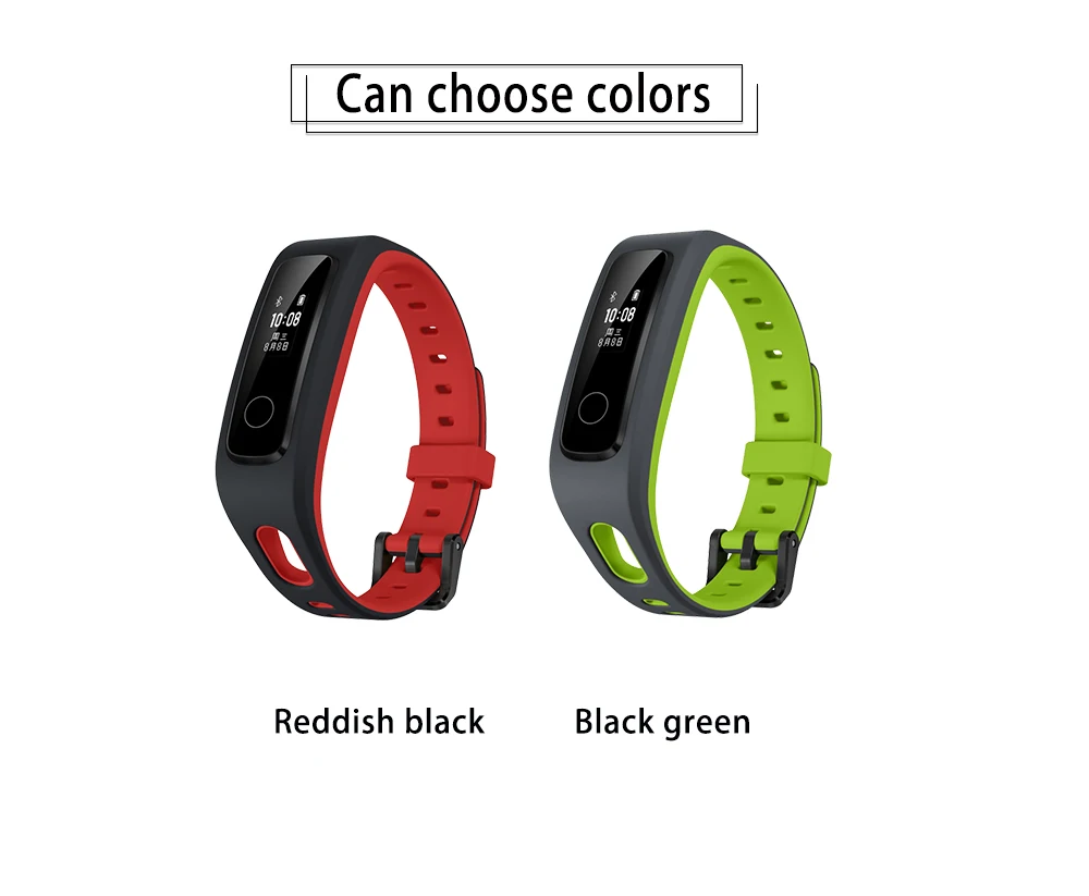 Умный Браслет huawei Honor Band 4 для бега, цветной сенсорный экран Amoled 0,95 дюйма, для плавания, для обнаружения пульса и сна