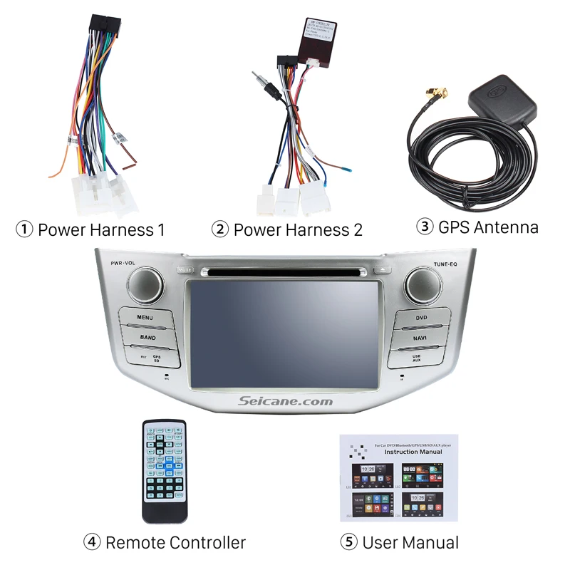Seicane 2Din Android 8 0 HD7 &quotАвтомобильный Радио GPS мультимедийный плеер с 3G WIFI для Lexus RX 400h