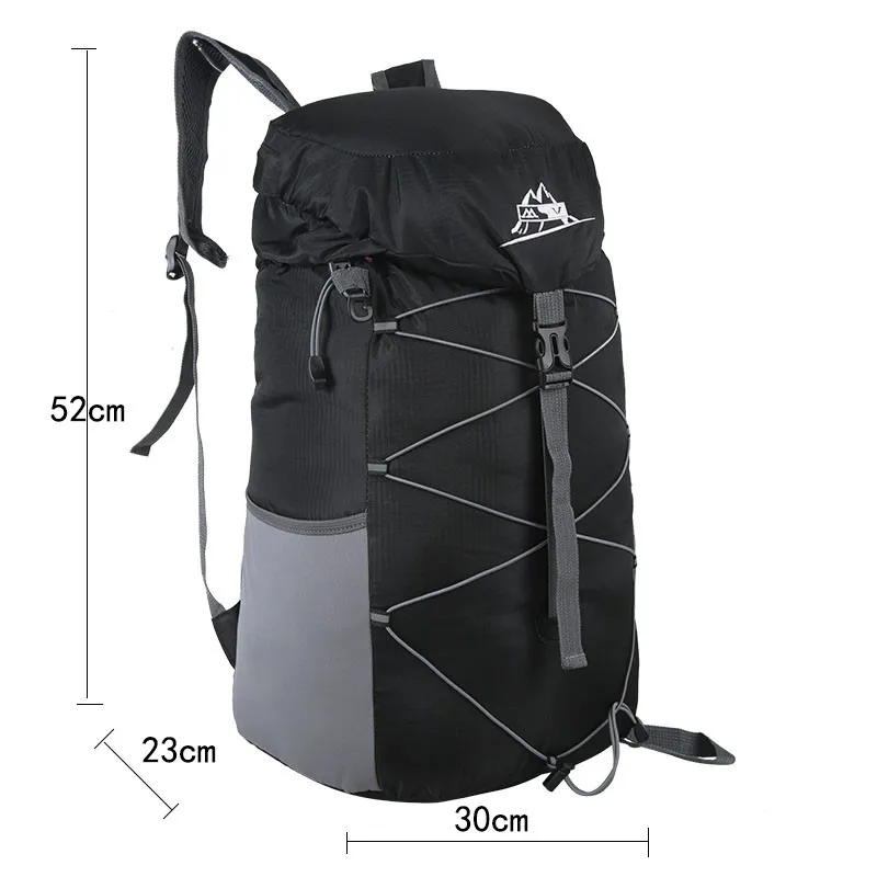 30L Водонепроницаемый Нейлон Складной Рюкзак Туризм Путешествия Рюкзаки сумка