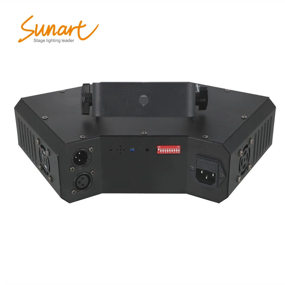 Free Shipping RGB 3 in 1 Full Color Dynamic Amimation Laser Stage Effect Light Beam Spot DMX Control for Disco DJ | Освещение