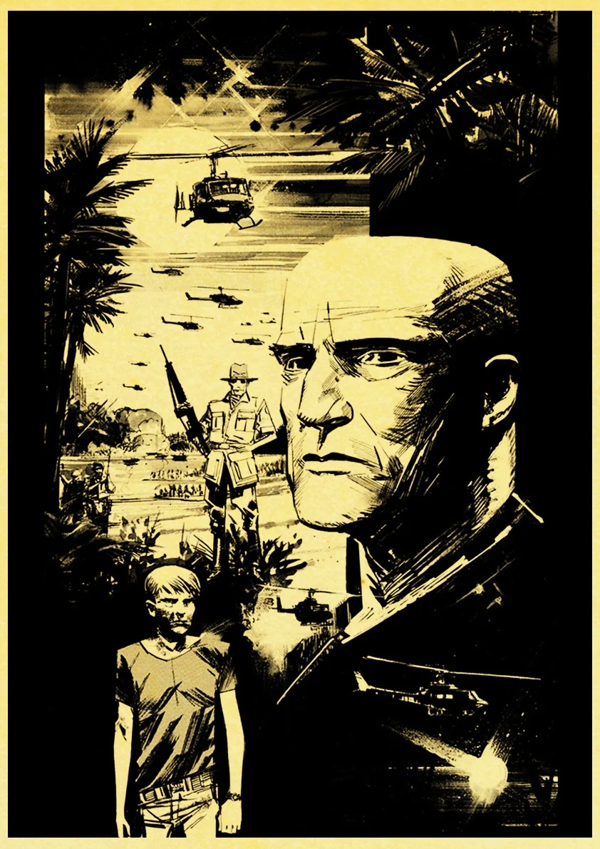 E099 Apocalypse Now плакаты фильм ретро печать плакатов Высокое качество наклейки на стену для гостиной украшения дома - Цвет: E099