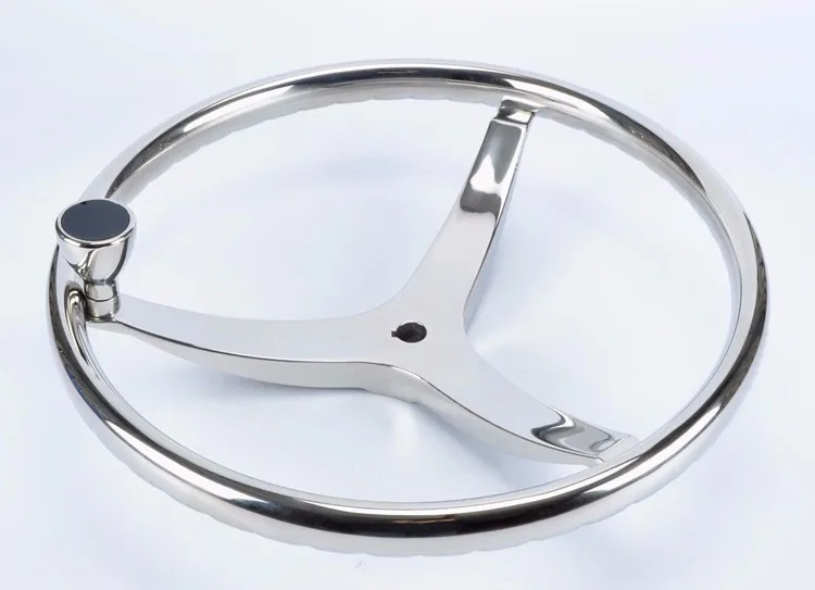 Рулевое колесо для лодки из нержавеющей стали 3 спицы диаметром 13 1/2 дюйма с