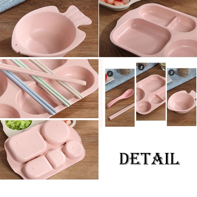 Пшеничная соломенная Квадратная тарелка для еды суб сетка пять Экстра