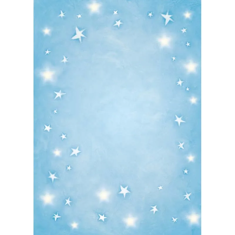 

Light Blue Photo Background Photography Star Decor Baby Shower Backdrops Newborn Art Fabric Photo Studio