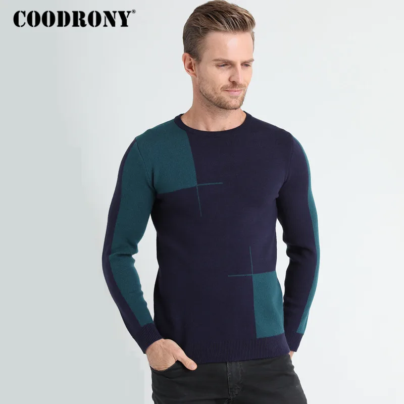 COODRONY кашемировый шерстяной свитер для мужчин брендовая одежда новинка 2018 зимний