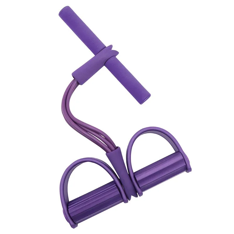 Фитнес 4 трубчатые Эспандеры Педальный Тренажер сидячий тренажер тянущаяся