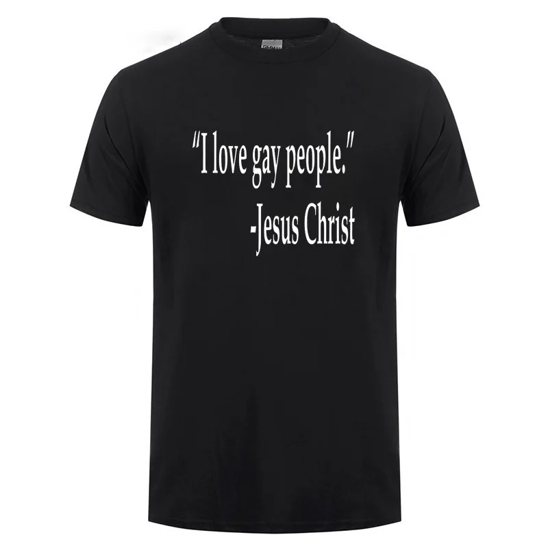 Футболка с надписью Jesus Christ I Love Gay People отличный подарок для гей прайда и лесбиянок