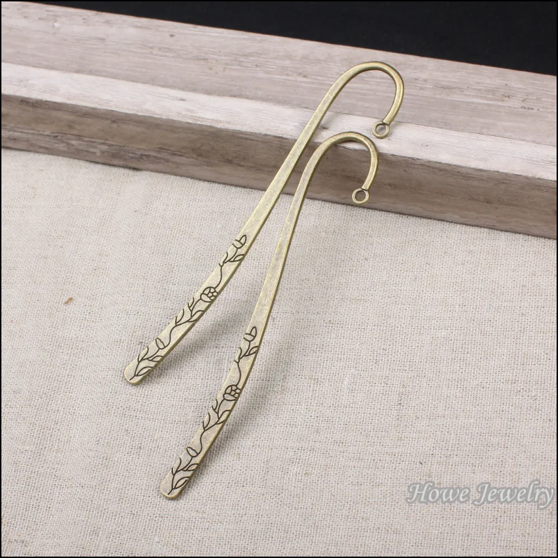 Оптовая продажа 20 шт. винтажная двухсторонняя подвеска петли антикварная бронза