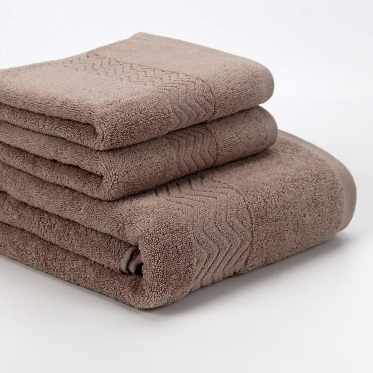

3pcs/set Luxury Face Towel 33*74cm*1pc 34*34cm*1pc and bath towel 70*140cm 1pc Super Soft Towel Terry Absorbent