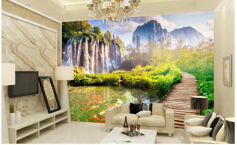 

3d wallpaper custom photo non-woven mural wall sticker Beautiful scenery decoration painting 3d wall room murals wallpaper
