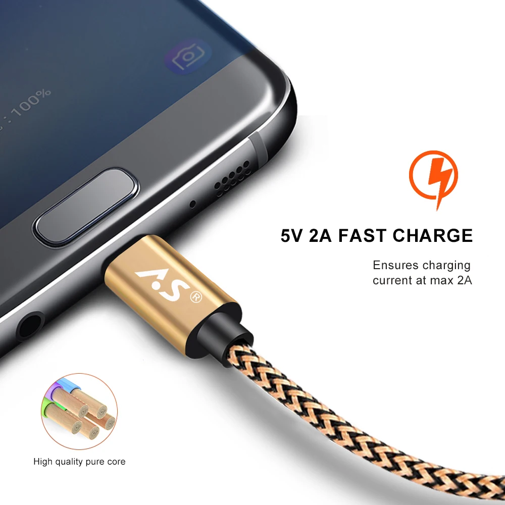 Кабель Micro USB 0 5 м 1 2 3 кабель для синхронизации данных Зарядка Samsung Sony Xiaomi Android Phone