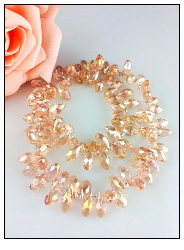 Бесплатная доставка подвески хрустальные бусины оптовая продажа 100 шт. 6*12 мм