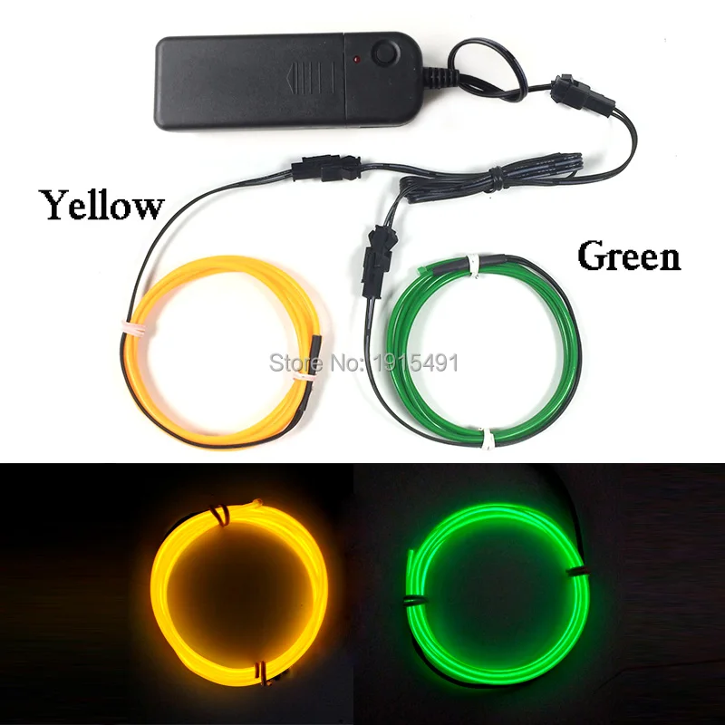 Дешево! Хит продаж 2 3 мм EL трос два цвета комбинированный Блестящий шт. x 1 метр