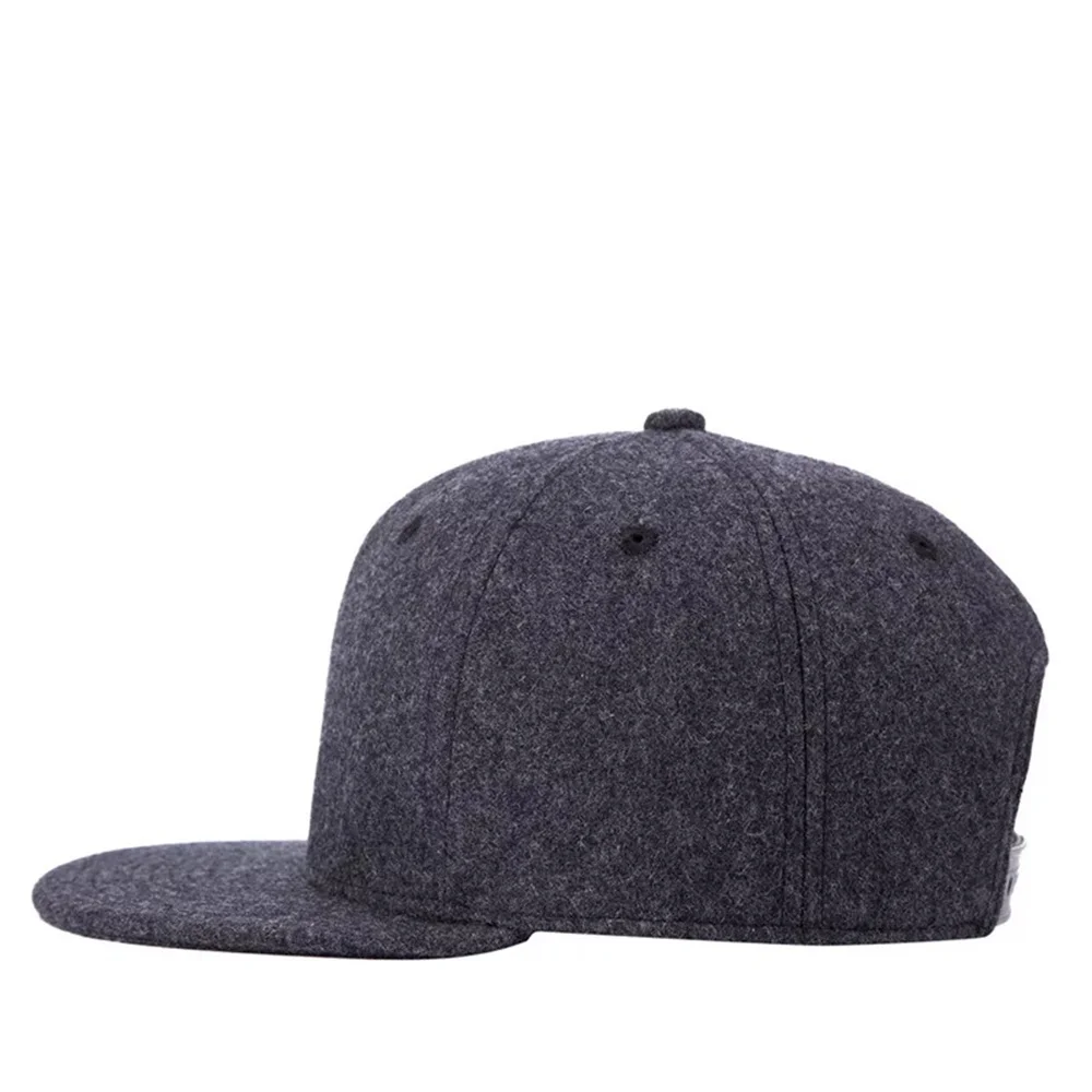 TOHUIYAN Зимняя шерстяная Кепка для мужчин и женщин одноцветная бейсболка в стиле