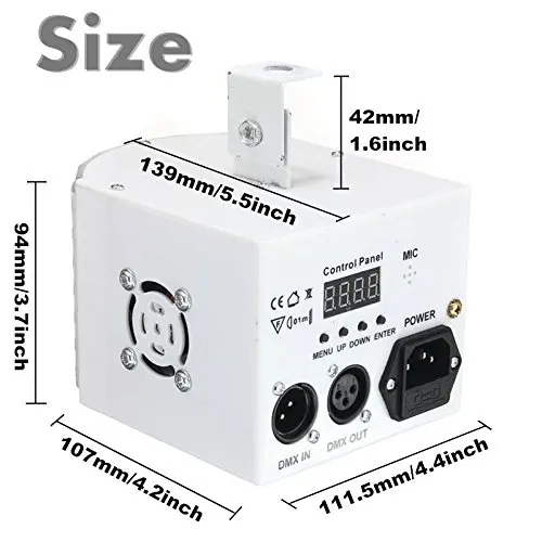 RGB Звук Активированный магический эффект светодиодные сценические огни три