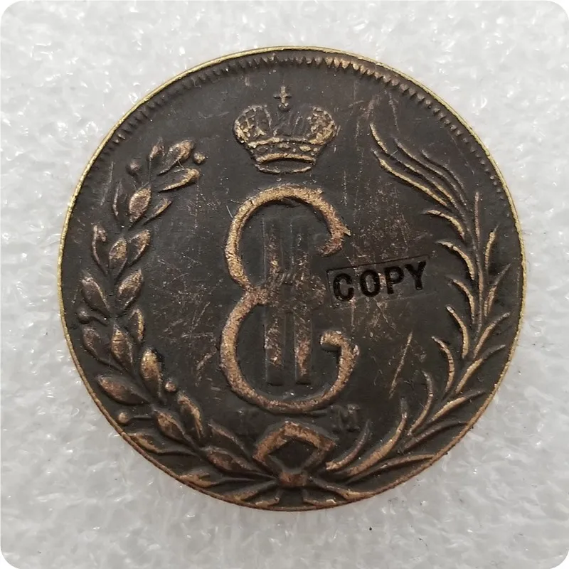 Памятные монеты копия российских монет 2 копейки искусственная медаль 1774 | Дом и