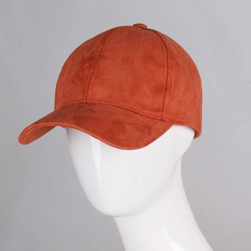 Gorras замшевая бейсболка, бейсболка, Мужская кепка, кепка, модная, поло, Спортивная Кепка, хип-хоп, плоская кепка для женщин, Черная кепка для папы - Цвет: orange
