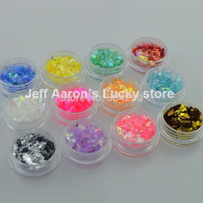 12 видов цветов лак для ногтей ледяной милар оболочка фольга бумага дизайна