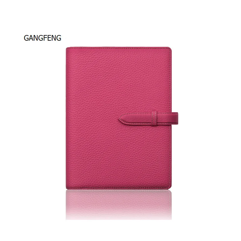 売却 本物の牛革a5バインダープランナースパイラルパッドルーズリーフライティングパッドビジネスリングノートブック日記オフィススクール用品