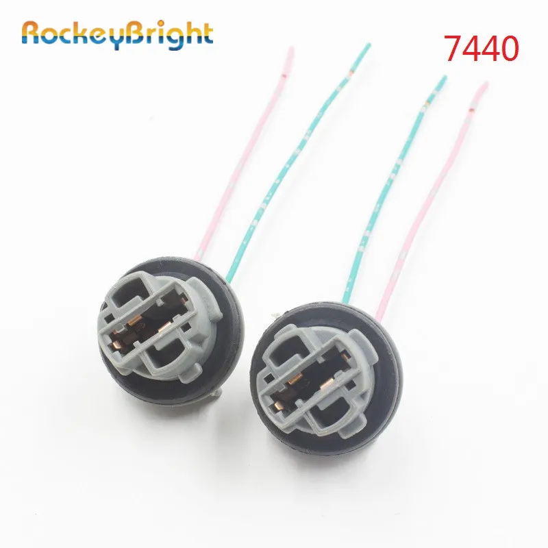 

Rockeybright 1158 2057 2357 Plug Wiring Harness Sockets For Turn Signal Light Bulb 1157 bulb holder adapter wires cable relay