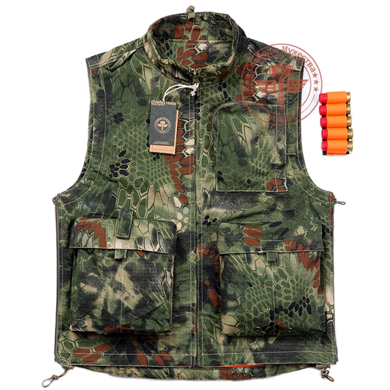 Военная Униформа камуфляж тактический Охота жилет открытый Airsoftsports костюмы