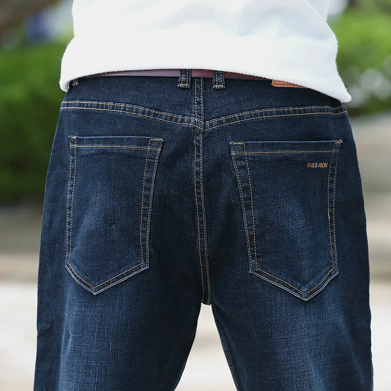 

Men's Jeans High Stretch Taper Jeans Relax Denim Jean Trousers Pants Plus Size 32 33 34 35 36 38 40 42 44