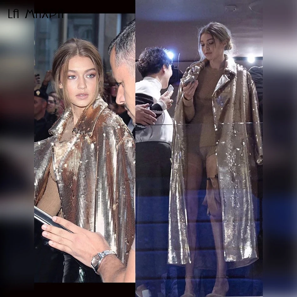 Тренч Женский с отложным воротником расшитый блестками 2019|coat fashion|fashion coatcollar coat |